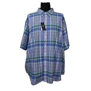 Ralph Lauren Blue Label NWT Classic Short Sleeve Cotton Shirt - Men’s 4XB